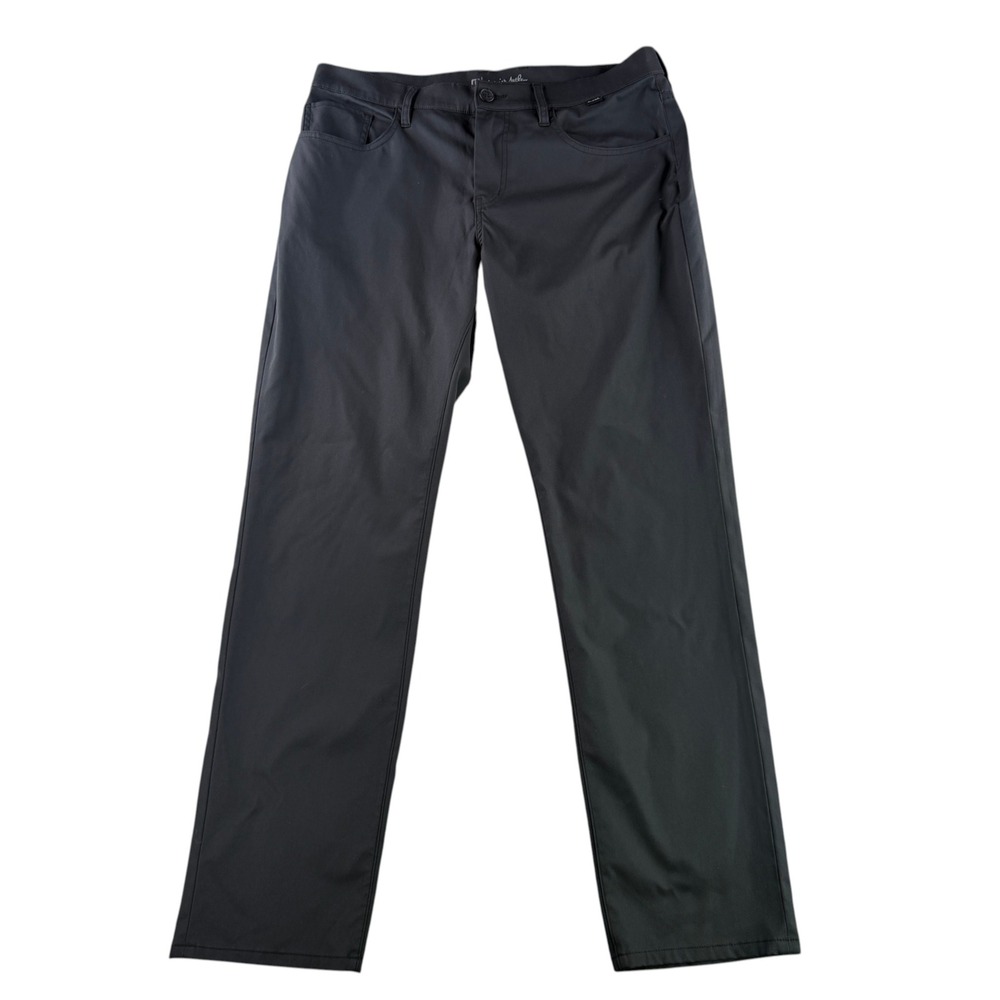 Travis Mathew Performance Pants Mens 34x34 Black Straight Leg Golf Stretch 10384